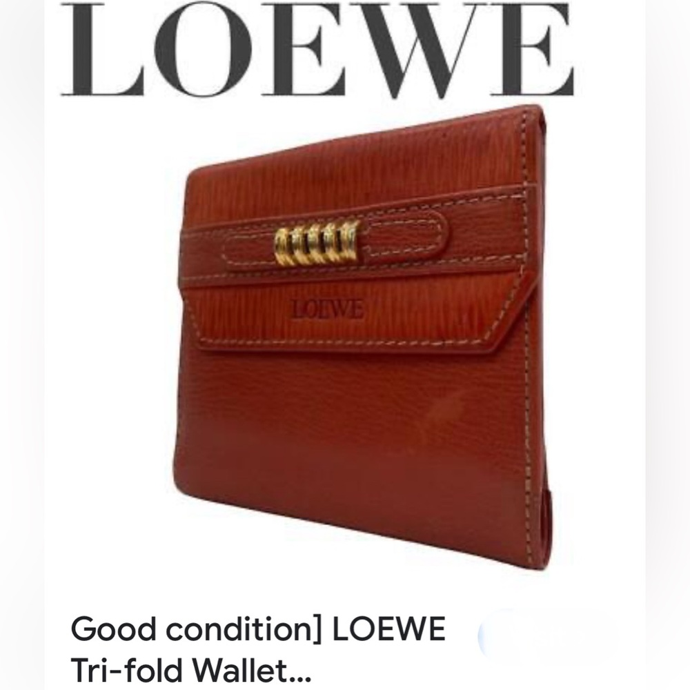 LOEWE Tri-fold Wallet Velazquez Leather Compact Women Leather Wallet